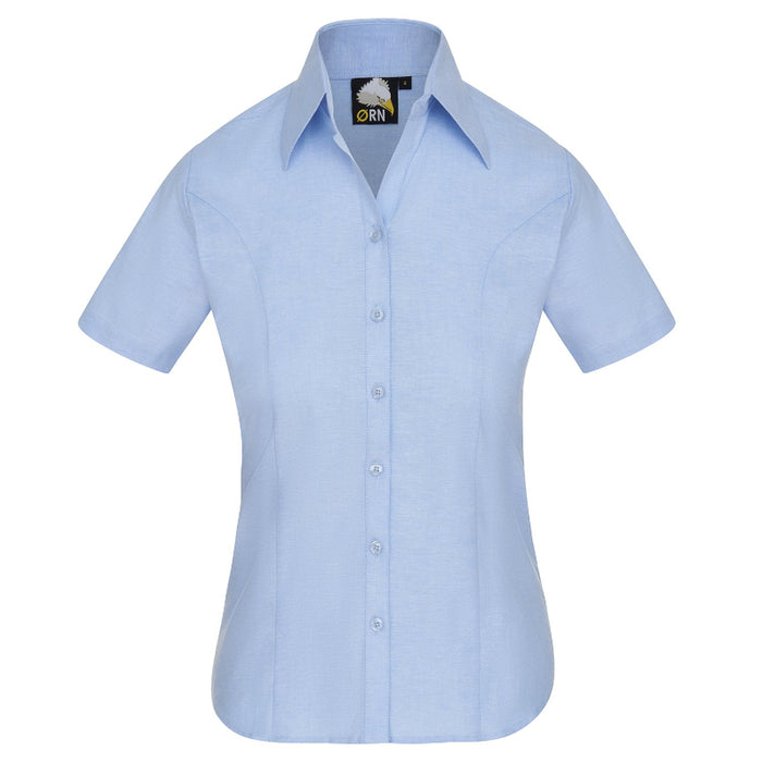 5550 - Classic Ladies Oxford Short Sleeve Blouse