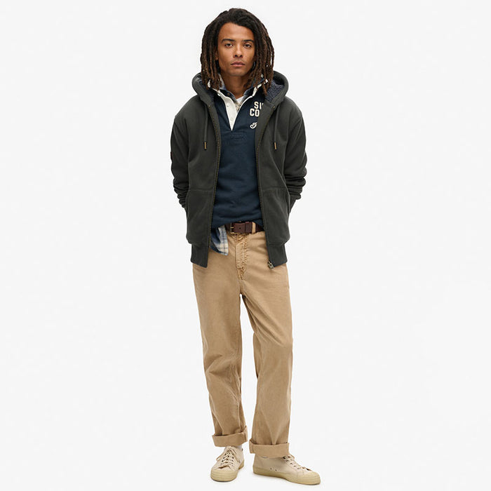 Borg Lined Zip Hoodie