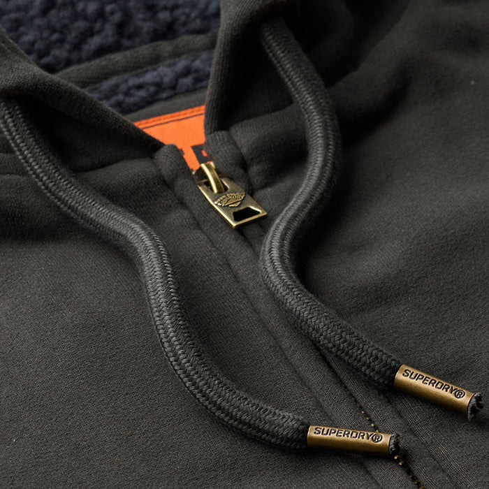 Borg Lined Zip Hoodie