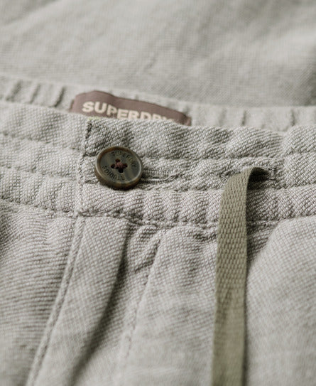 Drawstring Linen Shorts