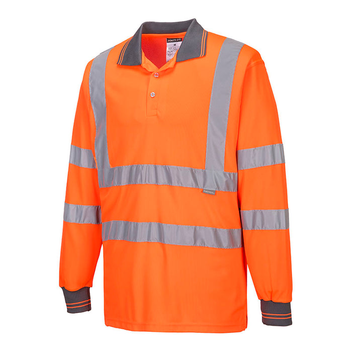 S277 - Hi-Vis Long Sleeve Polo