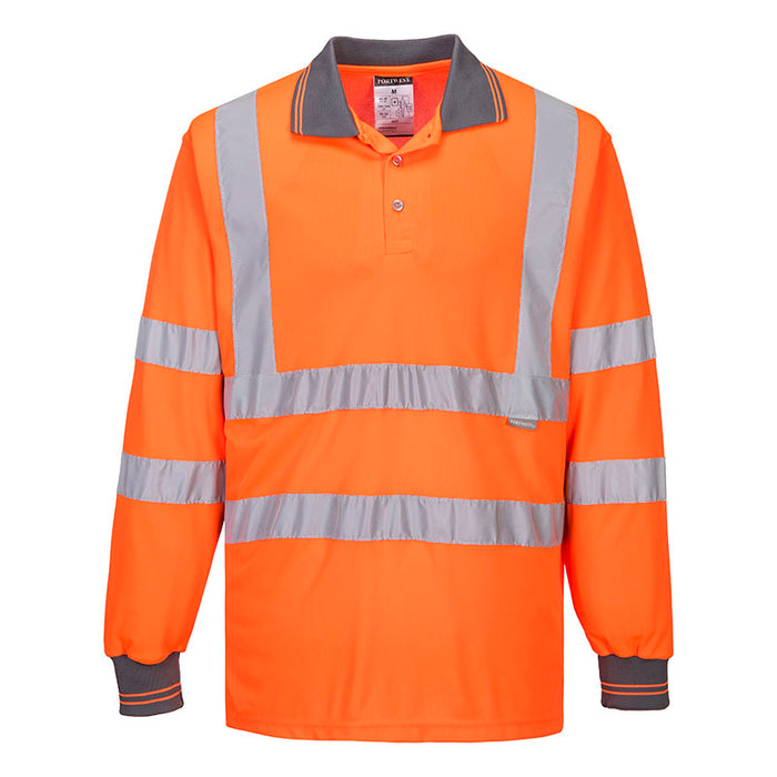 S277 - Hi-Vis Long Sleeve Polo