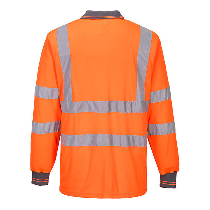 S277 - Hi-Vis Long Sleeve Polo