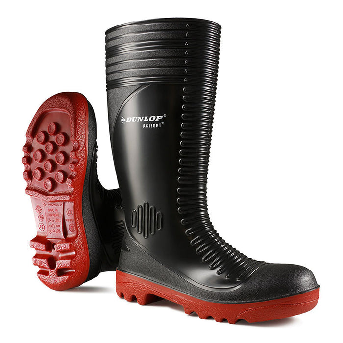 Ribbed Knee High Safety Wellington
