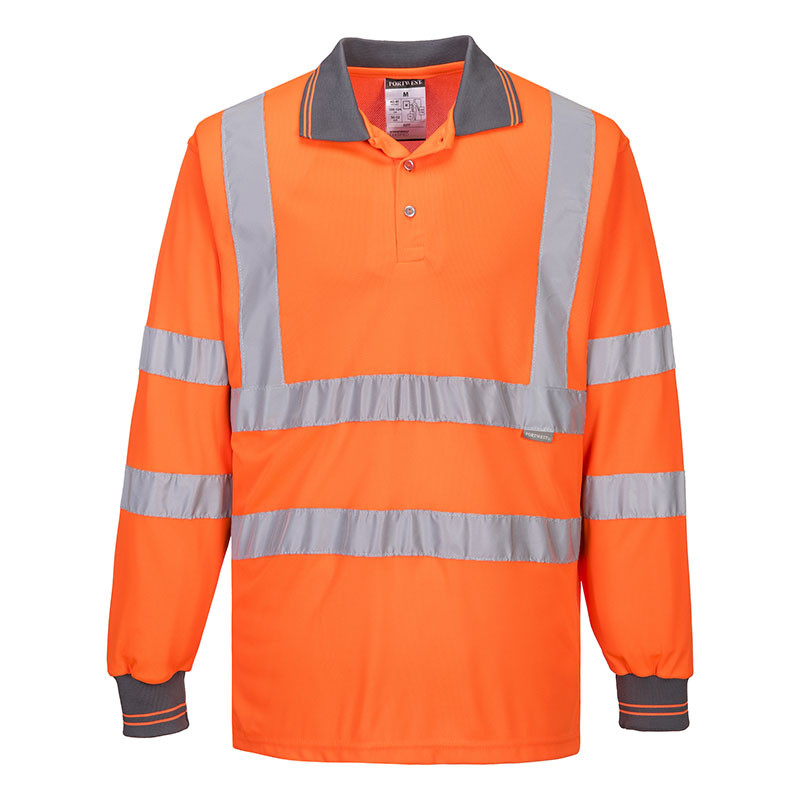 Hi-Vis Long Sleeve Polo