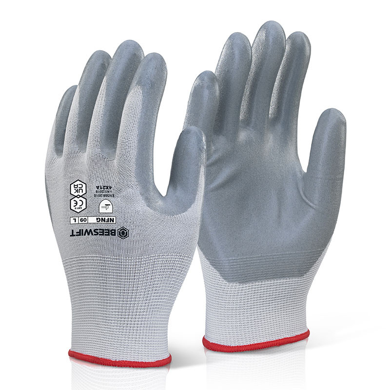 Nitrile Foam Nylon Gloves