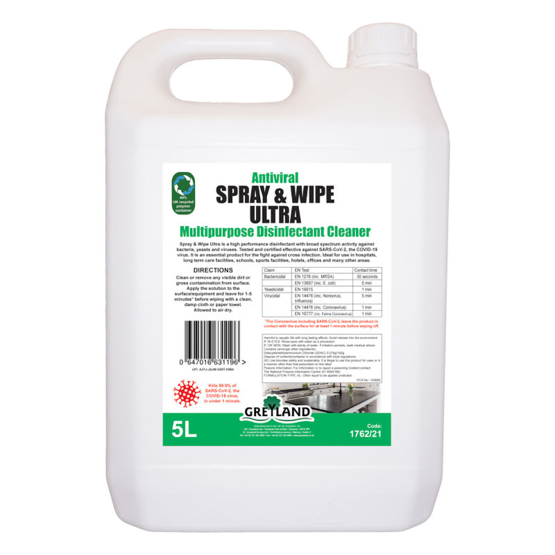 Spray & Wipe Ultra Disinfectant 5Ltr