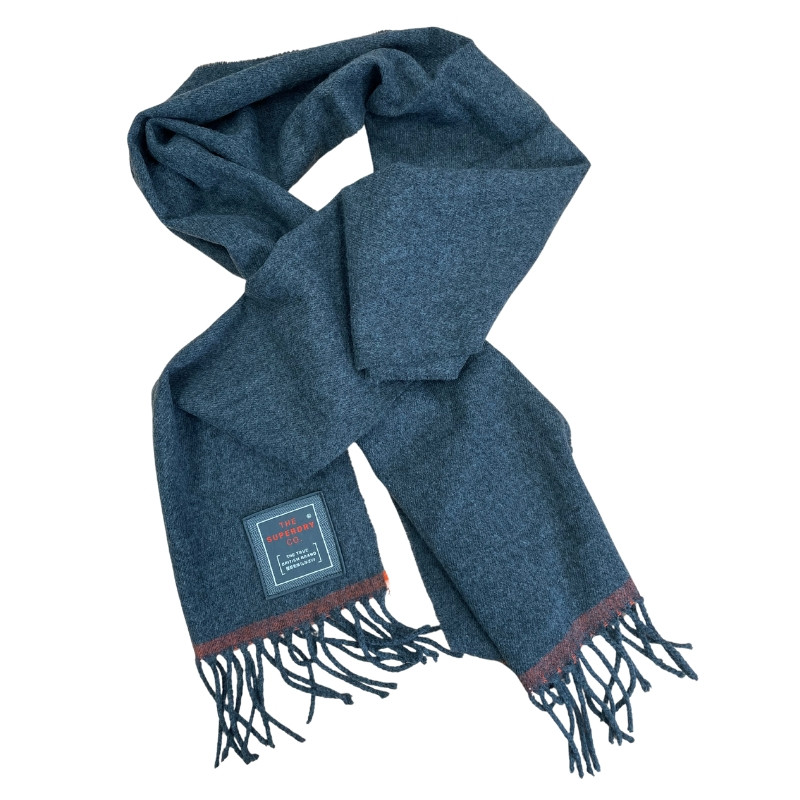 Solid Capital Tassel Scarf