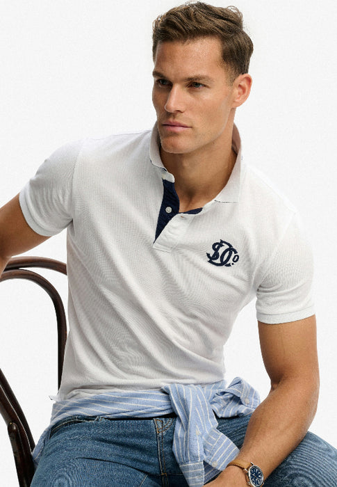 Pique Monogram Polo Shirt