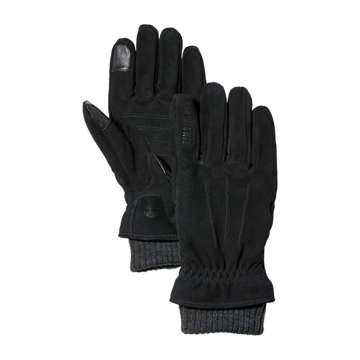 Leather Glove with Rib Cuff