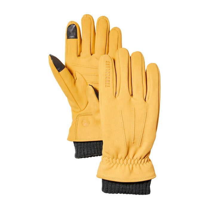 Leather Glove with Rib Cuff