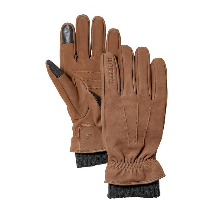 Leather Glove with Rib Cuff