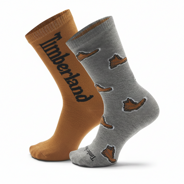 Hampshire 2-Pack Print Crew Sock