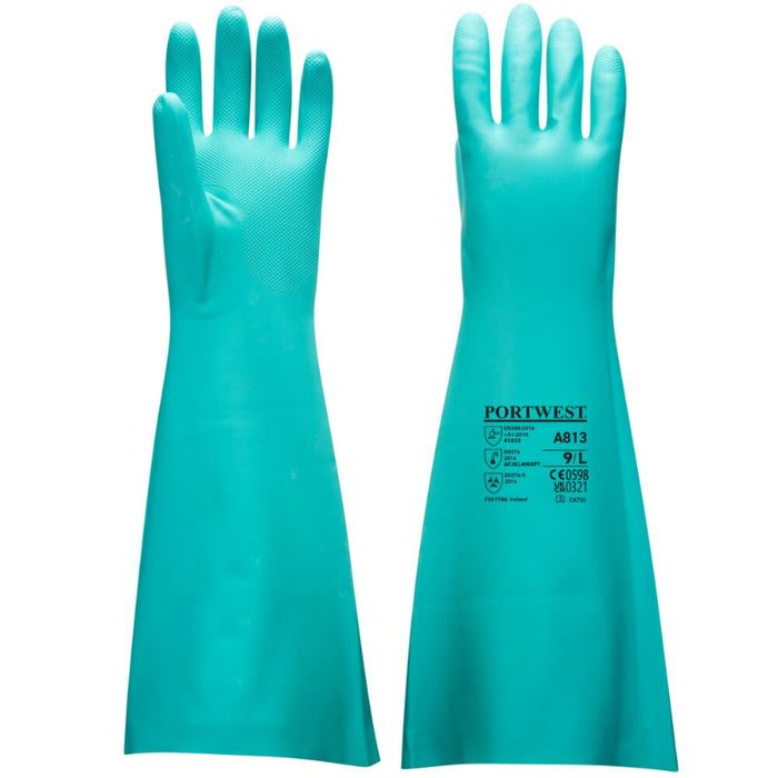 A813 - Chem 480 Nitrile Extended Gauntlet