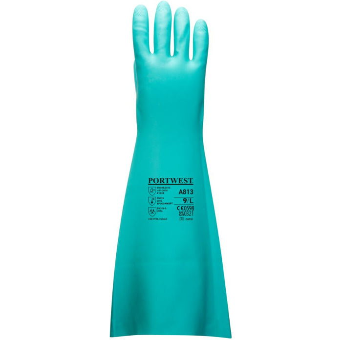 A813 - Chem 480 Nitrile Extended Gauntlet